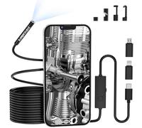 Pancellent Endoscopique d'inspection Serpent 5,5 mm 1920P HD Type C, Caméra de Portée avec 6 Lumières LED pour Smartphone Android et iOS, IPhone, IPad, Samsung 5M