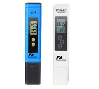 pancellent Mètre de Test de qualité de l'eau TDS PH EC Température 4 dans 1 Ensemble Testeur numérique avec Écran LCD Test pour Piscine, Aquarium (Bleu)