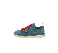 PANCHIC Chaussures Cuir Bleu Lacets Rouge P01 P24, Basic Blue Red, 44 EU