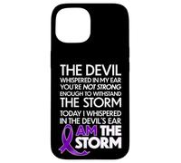 Pancreatic Cancer Warriors I Am The Storm and I Will Survive Coque pour iPhone 15