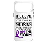 Pancreatic Cancer Warriors I Am The Storm and I Will Survive Coque pour iPhone 17 Pro Max