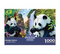 Panda 1000 Piece Jigsaw Puzzle for Adults Family Challenge Toys Stress Relief Puzzle Exercise The Memory of The Brain for Adults and Kids, Age 12 Years Up 38x26cm/1000pcs