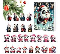 Panda Adveñt Caléndar - 2026 Christmas Countdown Hanging Decor