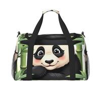 Panda Among Sac de voyage compact en bambou résistant à l'eau pour le sport, la gym et le week-end pour homme et femme