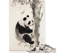 Panda and The Bamboo Rompecabezas Imposible,desafío for Adults Juego Educativo 1000 Piezas Obra De Arte De Juego De Para Adultos Y Niños A Partir De 12 Años 1000pcs (38x26cm)
