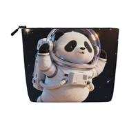 Panda Astronaute Space Trousse de maquillage en faux lin léger