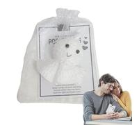 Panda au crochet, ours panda au crochet | Jouets en peluche panda au crochet fait à la main avec carte de vœux et paquet en organza pour Thanksgiving, D