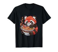 Panda au Look Kawaii avec Ramen T-Shirt Graphique avec Valeur