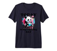 Panda avec Livre Heute ist Mein Lesetag T-Shirt Haut de Gamme