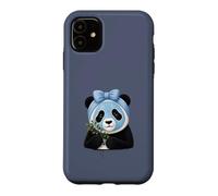 Panda avec Masque de beauté et myrtilles - Motif Bien-être Coque pour iPhone 11