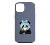 Panda avec Masque de beauté et myrtilles - Motif Bien-être Coque pour iPhone 13