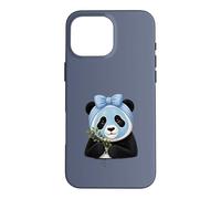 Panda avec Masque de beauté et myrtilles - Motif Bien-être Coque pour iPhone 16 Pro Max