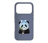 Panda avec Masque de beauté et myrtilles - Motif Bien-être Coque pour iPhone 17 Pro