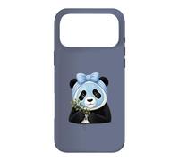 Panda avec Masque de beauté et myrtilles - Motif Bien-être Coque pour iPhone 17 Pro Max