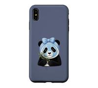 Panda avec Masque de beauté et myrtilles - Motif Bien-être Coque pour iPhone XS Max