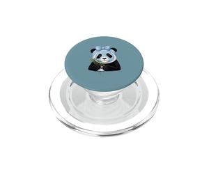 Panda avec Masque de beauté et myrtilles - Motif Bien-être PopSockets PopGrip pour MagSafe