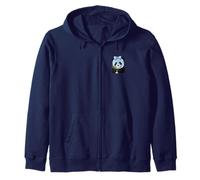 Panda avec Masque de beauté et myrtilles - Motif Bien-être Sweat à Capuche