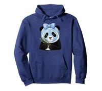 Panda avec Masque de beauté et myrtilles - Motif Bien-être Sweat à Capuche