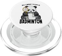 Panda Badminton, Tout ce Que Je Veux Faire, C'est Un Adorable Joueur d'ours PopSockets PopGrip pour MagSafe