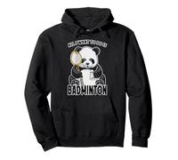 Panda Badminton, Tout ce Que Je Veux Faire, C'est Un Adorable Joueur d'ours Sweat à Capuche