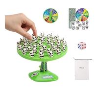 Panda Balance Tree - Jeu de bureau interactif de 6,69 pouces - Matériau ABS - Jouet de motricité pour deux joueurs - Plaisir d'apprentissage de la stratégie pour d'âge préscolaire - Salle de
