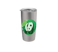 Panda Bambou dans le zoo de Chine Gobelet isotherme en acier inoxydable double paroi