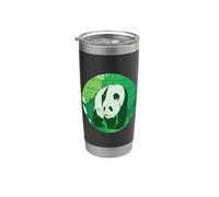 Panda Bambou dans le zoo de Chine Gobelet isotherme en acier inoxydable double paroi