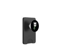Panda Bear Mange Une Petite Branche de Bambou PopSockets PopWallet pour MagSafe