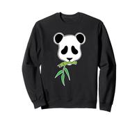 Panda Bear Mange Une Petite Branche de Bambou Sweatshirt