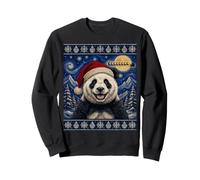 Panda Bear Père Noël Moche Noël Sweatshirt