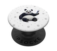 Panda Bluebird Oiseau Biologiste Nature Animal PopSockets PopGrip Adhésif