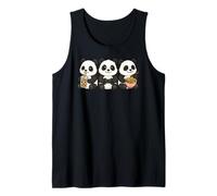 Panda Boba Tea Gamer Ramen Kawaii Garçons Filles Enfants Débardeur