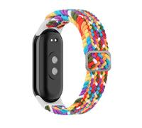 Panda Bobo Bracelet de montre en nylon tressé élastique compatible avec Xiaomi Smart Band 10/9/8, boucle réglable, bracelet de sport respirant, taille unique, Nylon, Pas de gemme