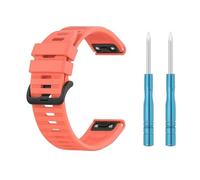 Panda Bobo Bracelet de montre pour Fenix 7X / Fenix 6X / Fenix 5X, 26 mm QuickFit Bracelet de rechange pour Garmin Enduro, Fenix 3, Tactix Bravo, taille unique, Silicone Caoutchouc Acier inoxydable