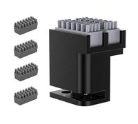 Panda Brush PX Compatible avec les Imprimantes 3D Bambu-Lab P1P/P1S/X1/X1C/X1E, avec 4 Brosses en Silicone Supplémentaires, Kit d’Outils de Nettoyage de Buse et Essuie-Buse Monté sur Lit Chauffant