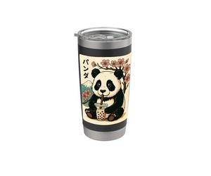 Panda Bubble Tea Kawaii Japonais Boba Panda Mignon Japon Gobelet isotherme en acier inoxydable double paroi