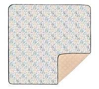 Panda Bunny Mix Grand tapis de gym et d'activités antidérapant pour l'intérieur et l'extérieur Tapis rembourré confortable pour bébé 127 x 127 cm