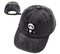Panda Casquette De Baseball Enfants,Coton Anti-Soleil Baseball Cap, Été Unisexe Réglable Casquettes Sport Extérieur Casquettes La Protection Solaire Les Voyages