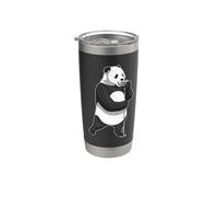 Panda Chanteur Microphone Chant Gobelet isotherme en acier inoxydable double paroi