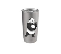 Panda Chanteur Microphone Chant Gobelet isotherme en acier inoxydable double paroi