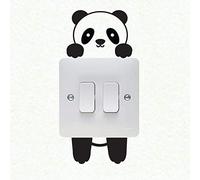 Panda Commutateur de Plaque Murale Wall Sticker Vinyl Decal Mural décoration de la Maison