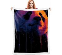 Panda Couverture Lestée 100x130cm, Animal Chaise Blankets, Douce Chaude Hiver Couvertures de Canapé et Grand Plaids Chaude et Douillet, Fleece Blanket pour Chambre à Coucher, Bureau, Cadeau A-4766