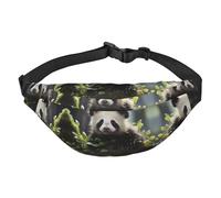 Panda Cubs in the Forest Grand sac banane tendance pour voyage, décontracté, convient pour le sport, la course, le cyclisme, les voyages, la pêche
