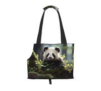 Panda Cubs in The Forest Sac à bandoulière portable pour animal de compagnie, convient pour les petits chiens et chats, shopping et voyage, sac double usage