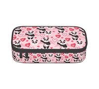 Panda Cupidon Trousse à crayons spéciale pour filles garçons, grande trousse à crayons grande capacité, pochette à crayons pour étudiants papeterie avec fermeture éclair pour le travail de bureau sc