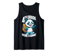 Panda de 4e année Here I Come Back to First Day of School Débardeur