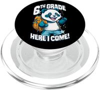 Panda de 6e année Here I Come Back to First Day of School PopSockets PopGrip pour MagSafe
