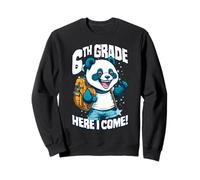 Panda de 6e année Here I Come Back to First Day of School Sweatshirt