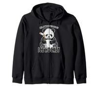 Panda de Hockey sur Glace All I Want to Do is Cute Bear Player Sweat à Capuche