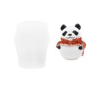 Panda Decors - Moule en silicone - Panda créatif - Pour ornement de plâtre fait à la main et décoration de la maison - Fête de vacances - Artisanat